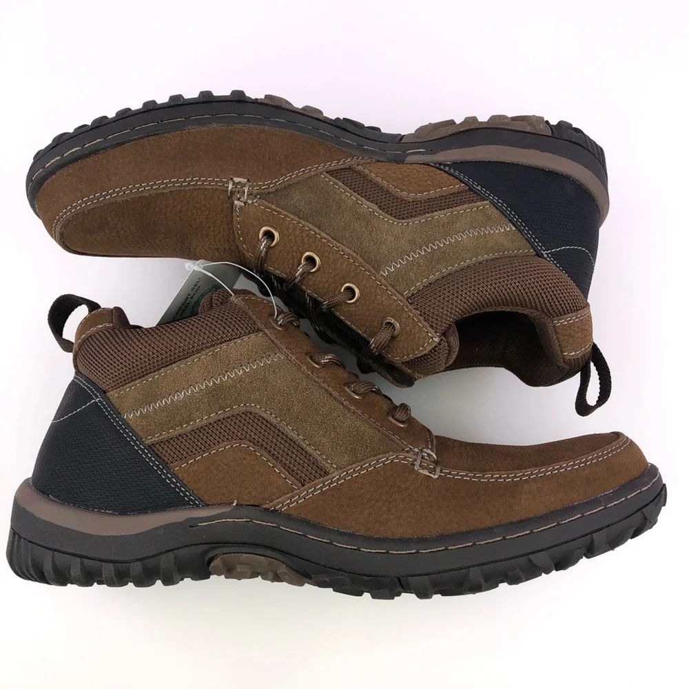 Nunn Bush Brown Leather Quest Hiking Chukka Boots Size 8W - Picture 2 of 8
